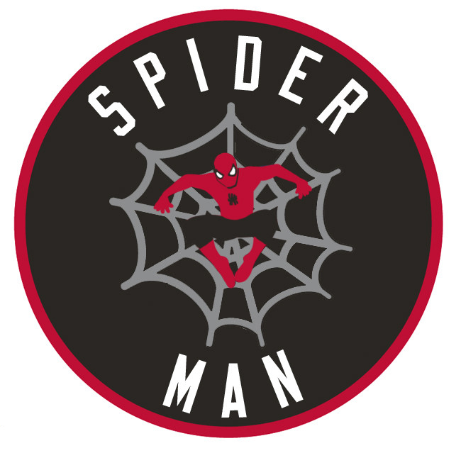 Toronto Raptors Spiderman logo fabric transfer